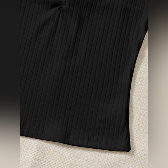 Frenchy Black Ruffle Top - Picture 5 of 5